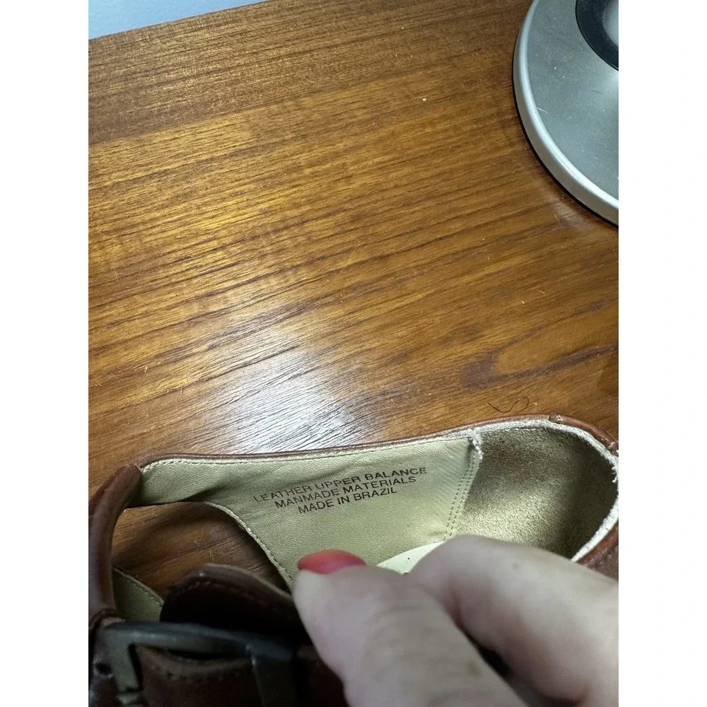 Stacy Adams Brown Leather Fisherman Sandals Brown Size 9.5